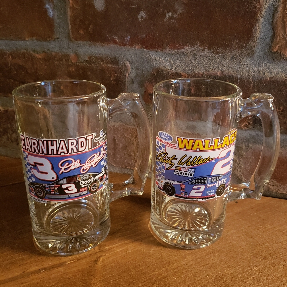 Earnhardt and Rusty Wallace Mugs